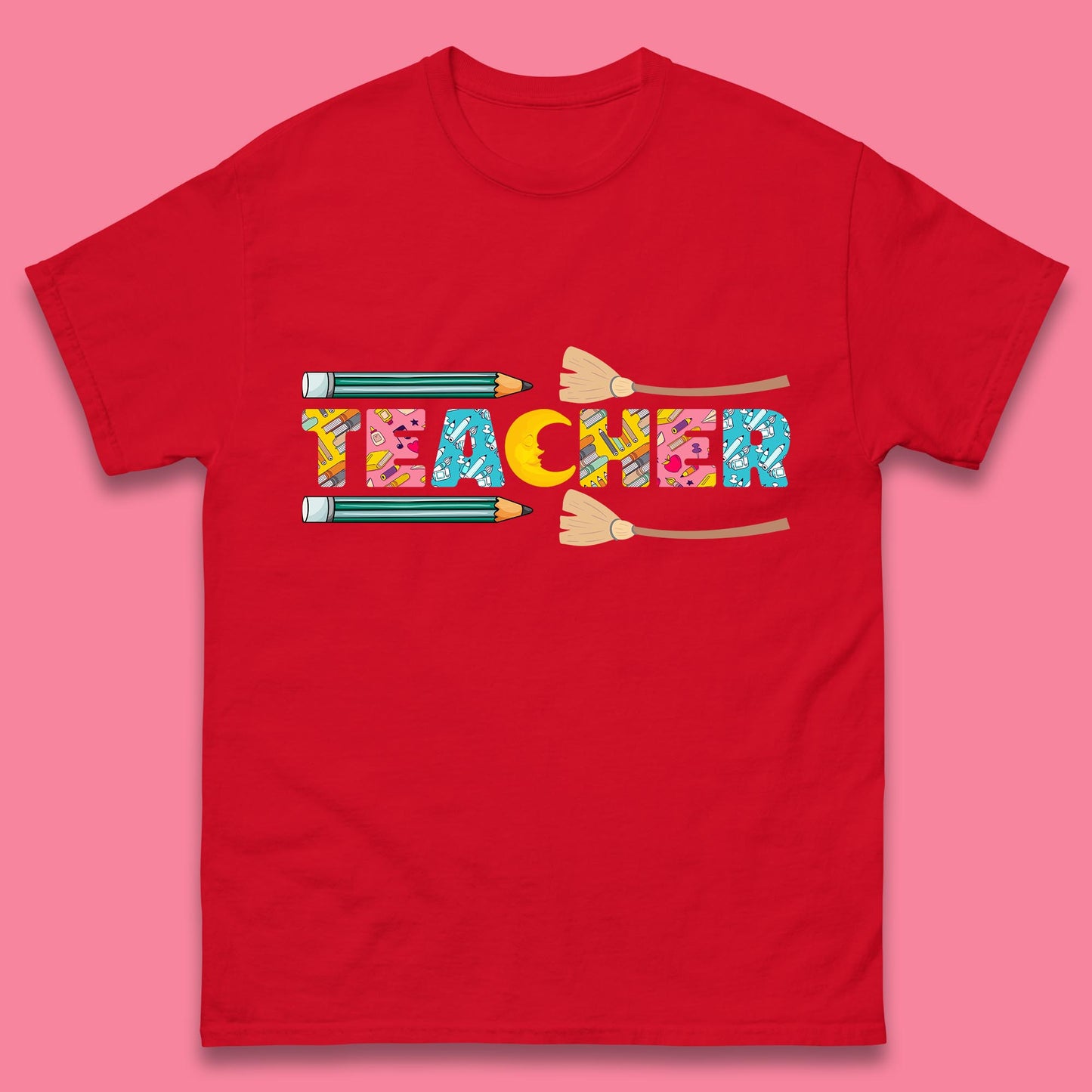 Halloween Teacher Spooky Teacher Ghost Halloween School Mens Tee Top