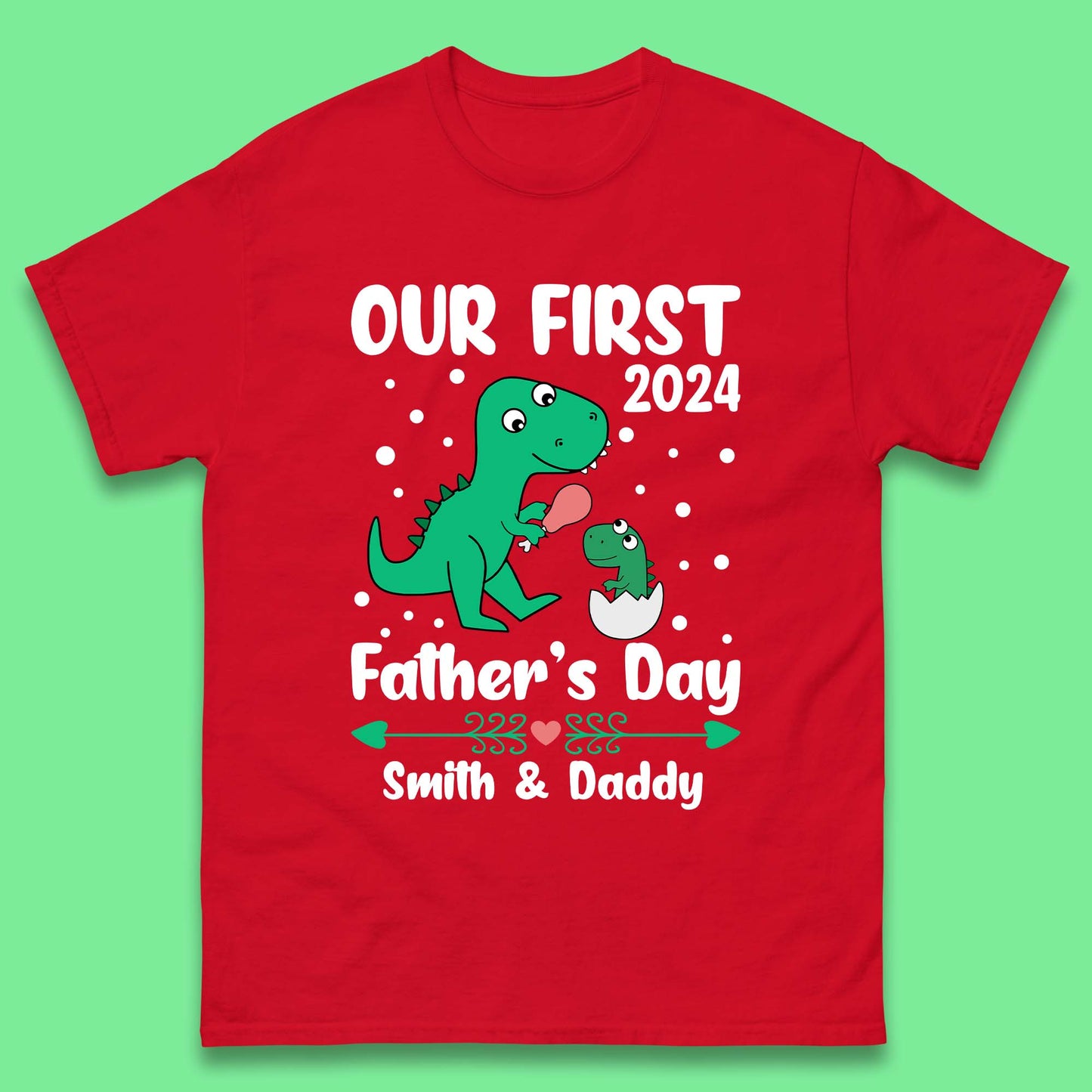 Personalised First Father's Day Mens T-Shirt