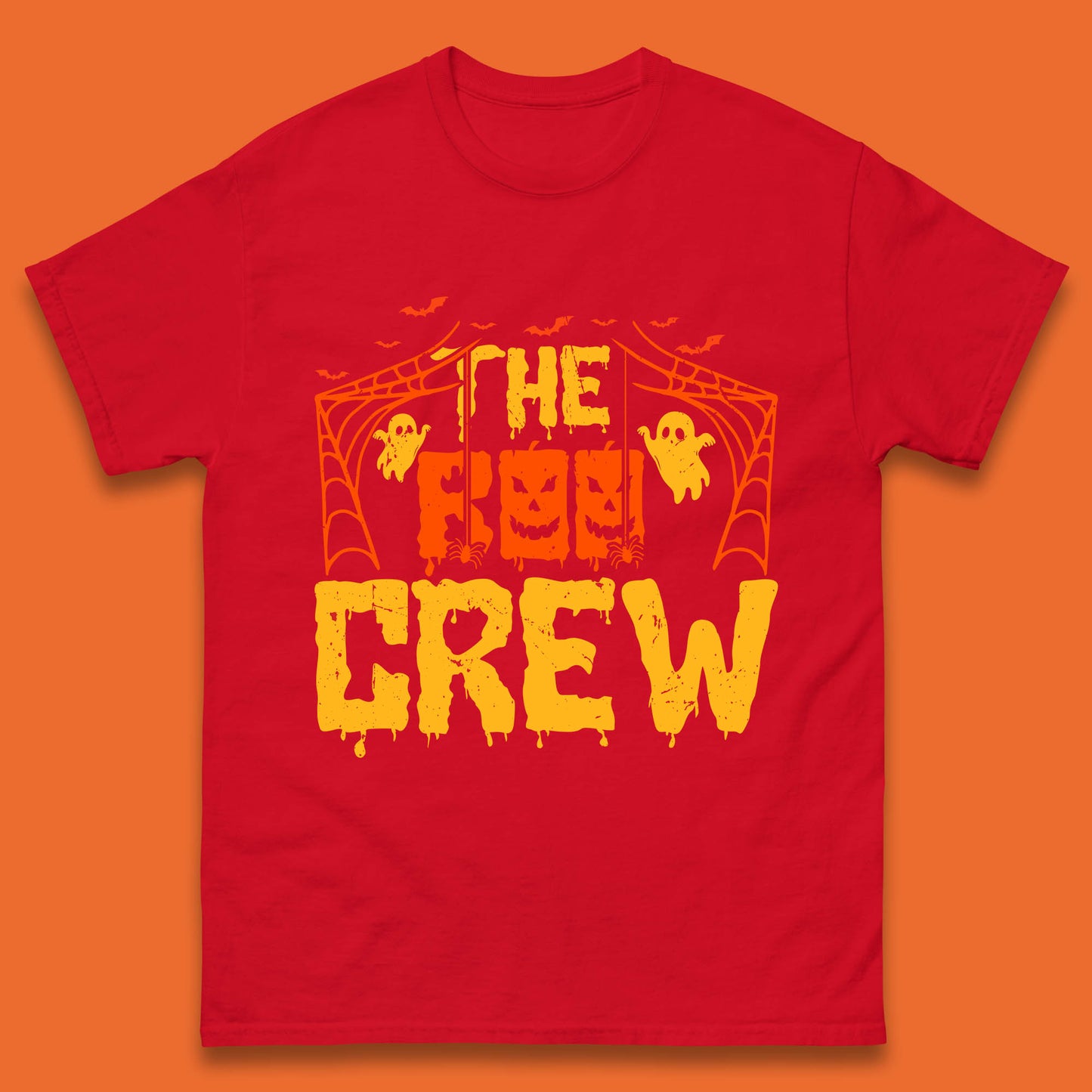 The Boo Crew Halloween Horror Spooky Boo Squad Matching Halloween Costume Mens Tee Top