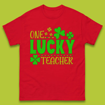 One Lucky Teacher Mens T-Shirt