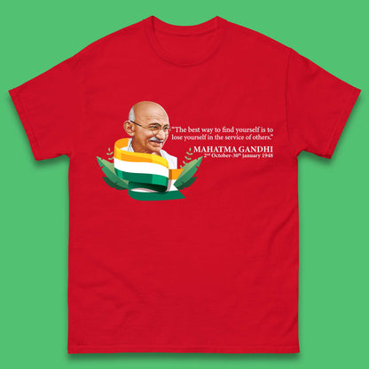 Mahatma Gandhi Quotes Mens T-Shirt
