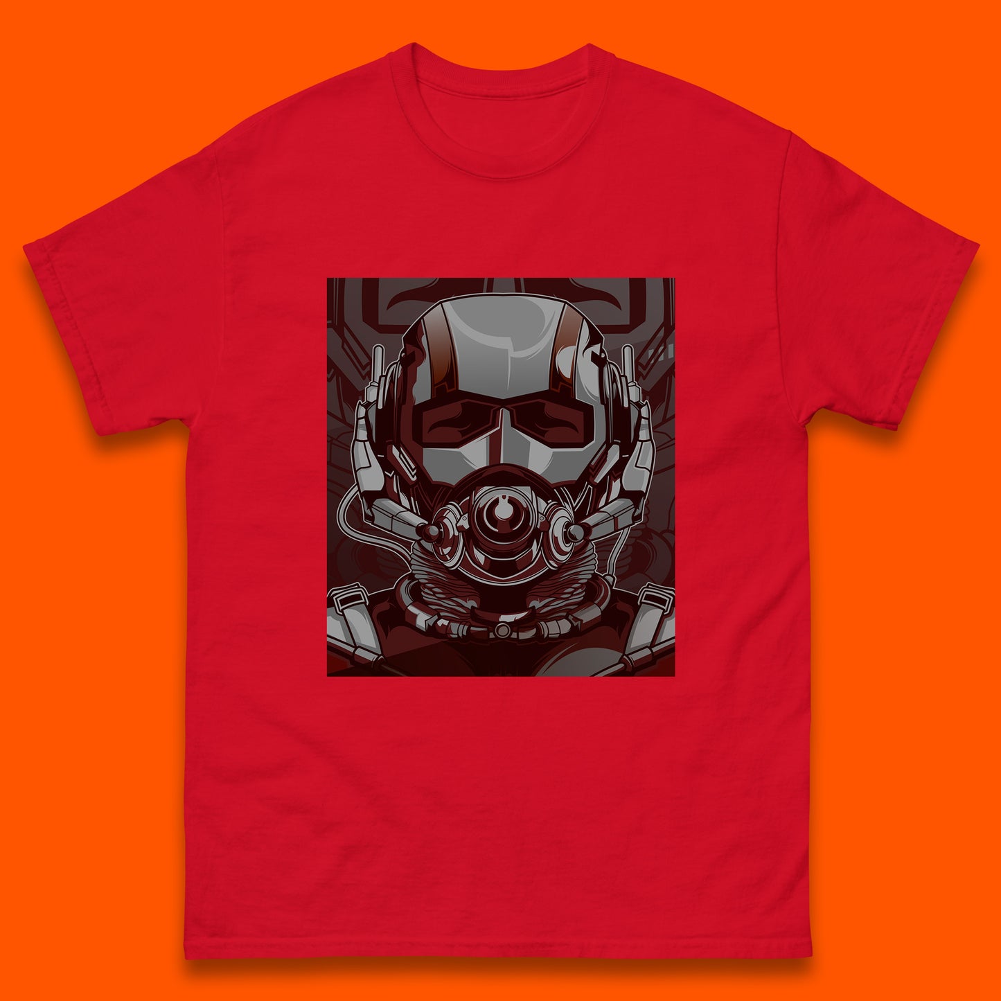 Marvel Comics Ant Man And The Wasp American Superhero Film Ant Man Face Helmet Avengers Movie Mens Tee Top