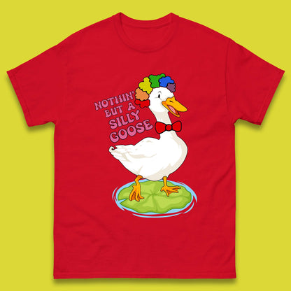 Nothin But A Silly Goose Mens T-Shirt