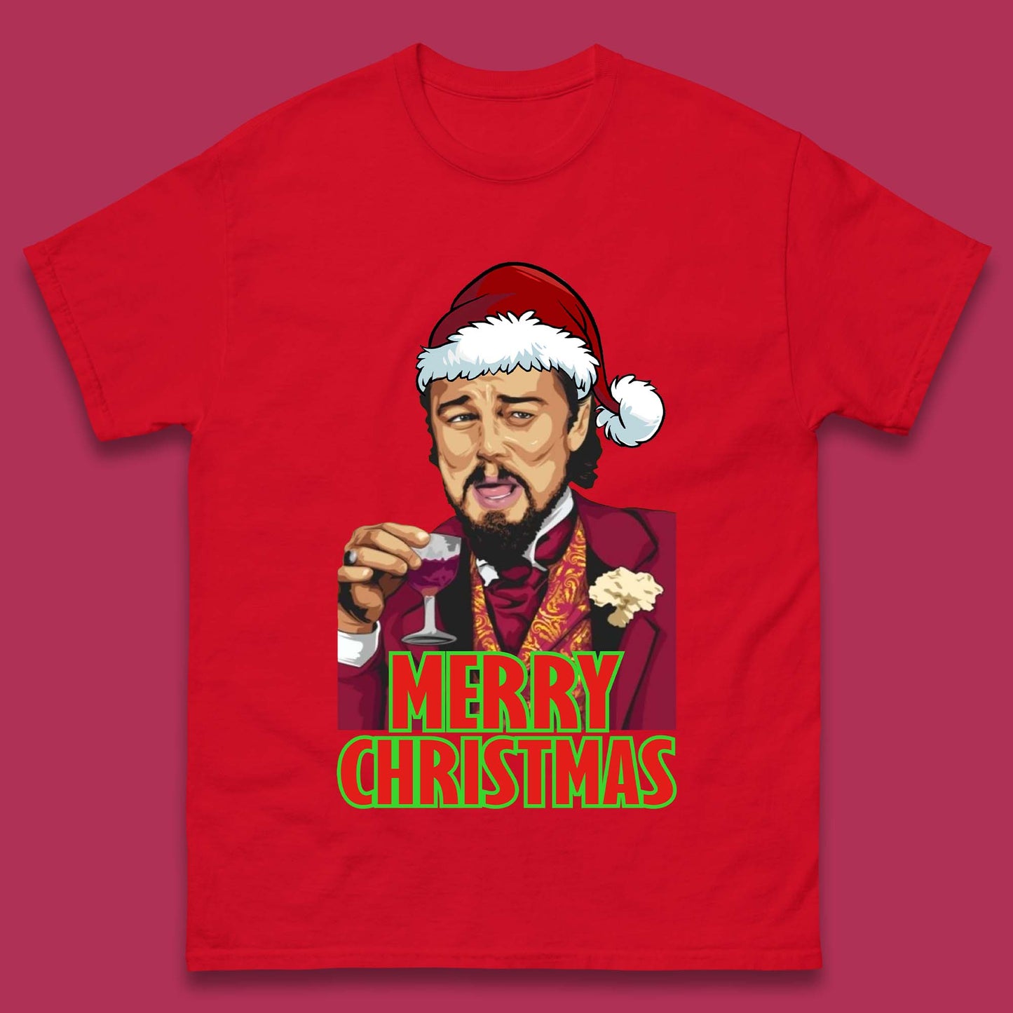 Leonardo DiCaprio Christmas Mens T-Shirt