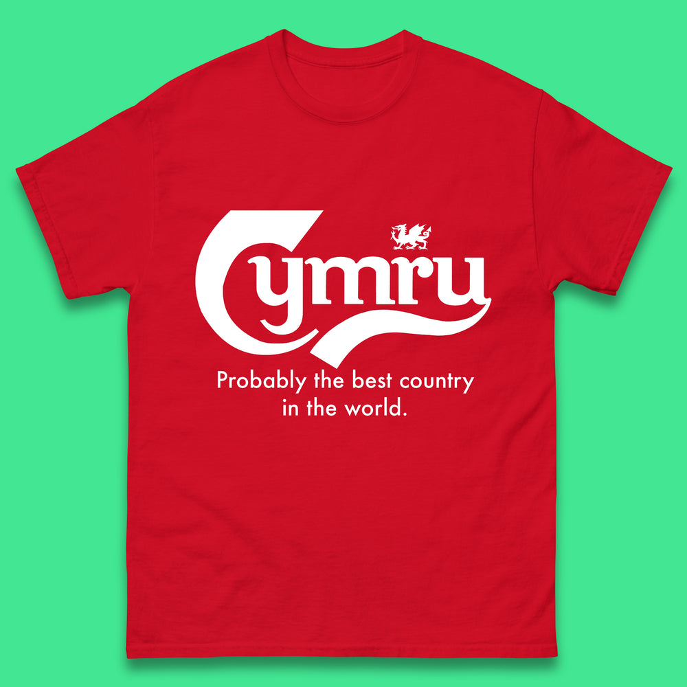 Cymru Probably The Best Country In The World Funny Carlsberg Wales Gift Mens Tee Top