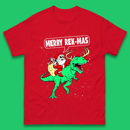 Merry Rex-Mas Christmas Mens T-Shirt