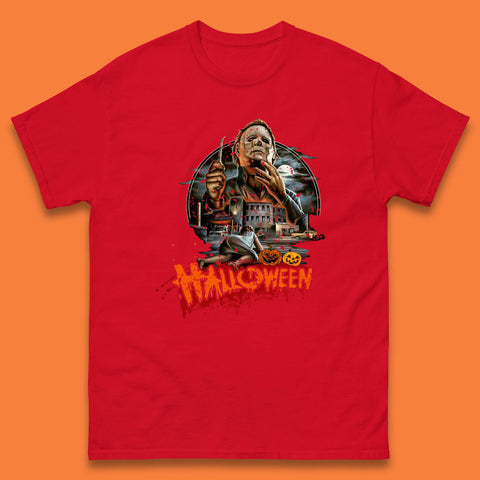 Halloween II The Nightmare Isn't Over Vintage Halloween Movie Poster Micheal Myers Horror Character Mens Tee Top