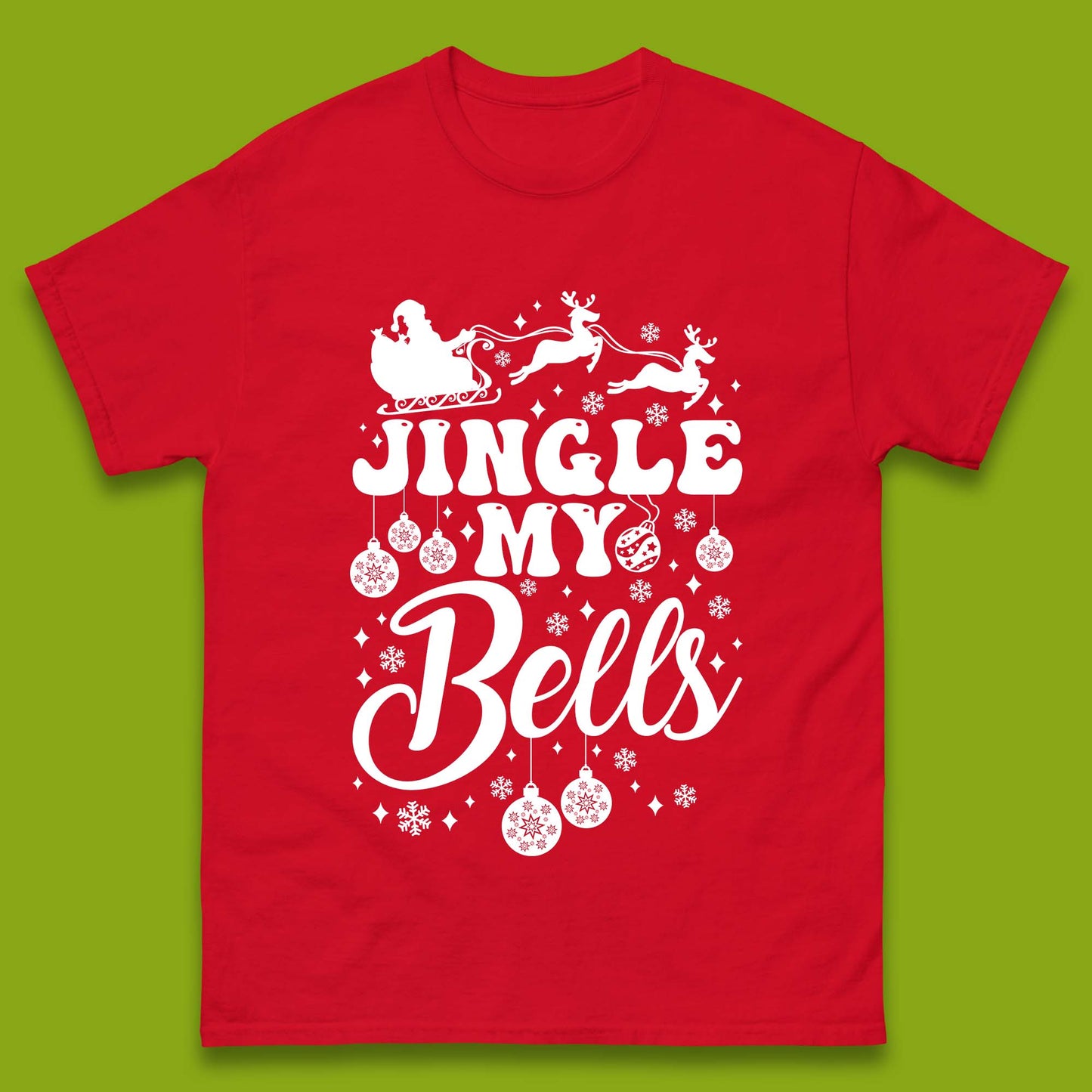 Jingle My Bells Christmas Mens T-Shirt