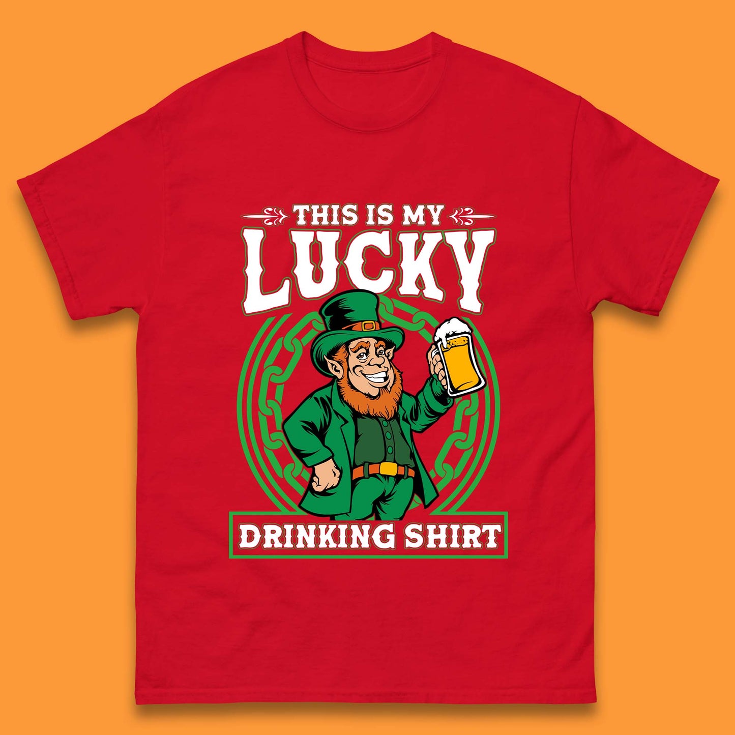 This Is My Lucky Drinking Shirt Irish Mens T-Shirt