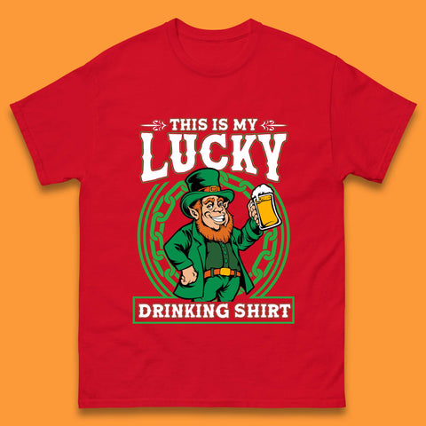This Is My Lucky Drinking Shirt Irish Mens T-Shirt