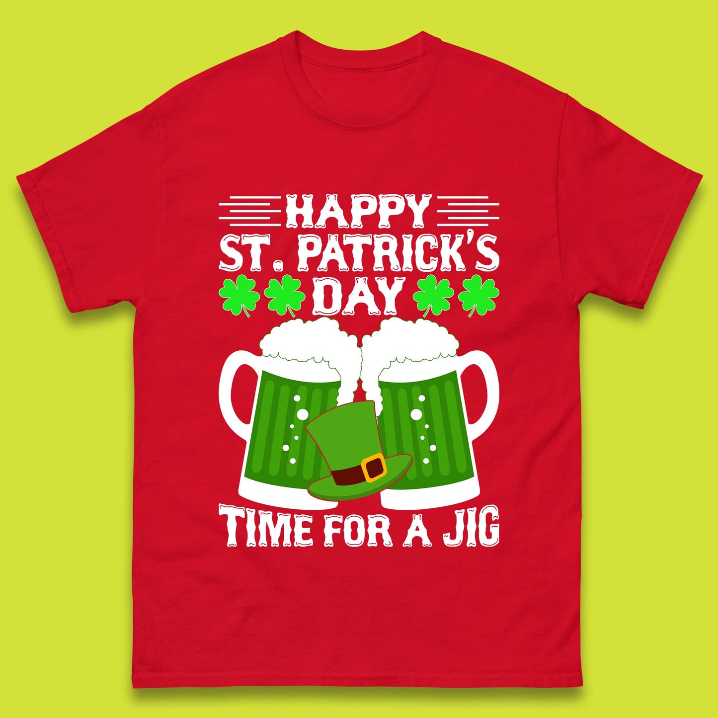 St. Patrick's Day Time For A Jig Mens T-Shirt