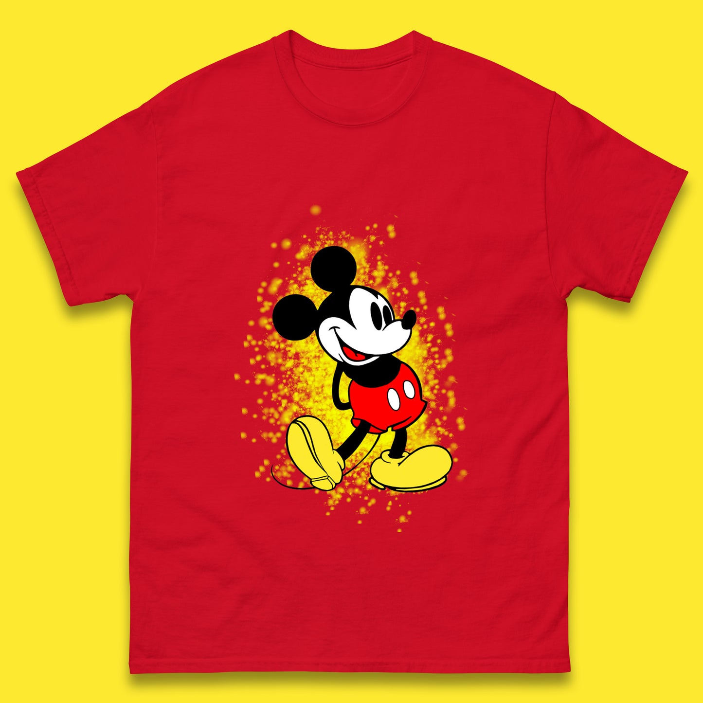 Disney Vintage Mickey Mouse Cartoon Character Disneyland Vacation Trip Disney World Mens Tee Top
