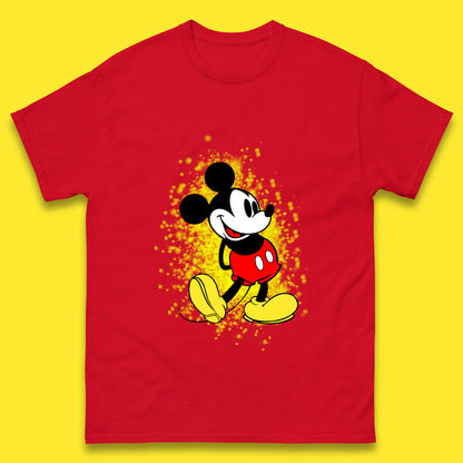 Disney Vintage Mickey Mouse Cartoon Character Disneyland Vacation Trip Disney World Mens Tee Top