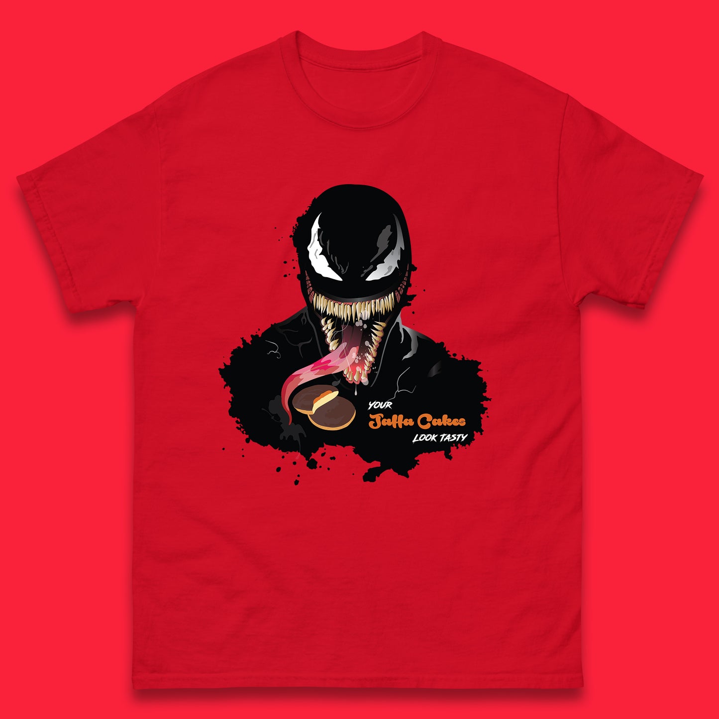 Venom Your Jaffa Cakes Look Tasty Marvel Avengers Venom Face Marvel Comics Movie Character Mens Tee Top