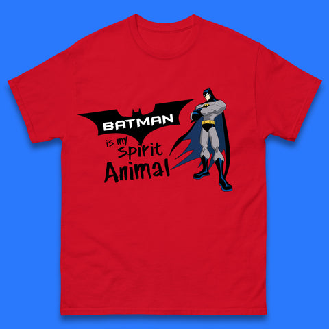 Batman Is My Spirit Animal DC Comics Batman Basic Logo Superhero Dc Movie Character Mens Tee Top