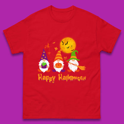 Happy Halloween Gnomies Spooky Witch Gnomes Scary Gnome Lover Mens Tee Top