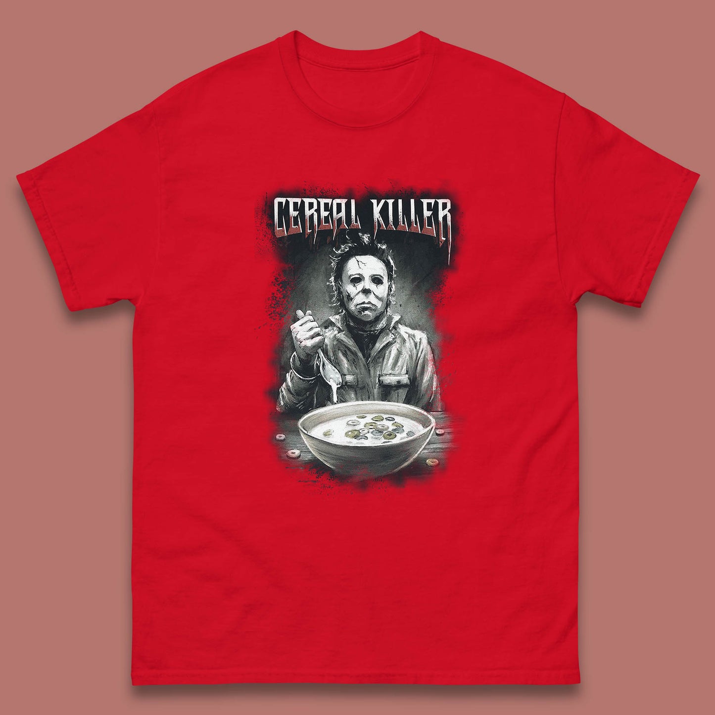 Michael Myers Cereal Killer Halloween Serial Killer Horror Movie Character Mens Tee Top