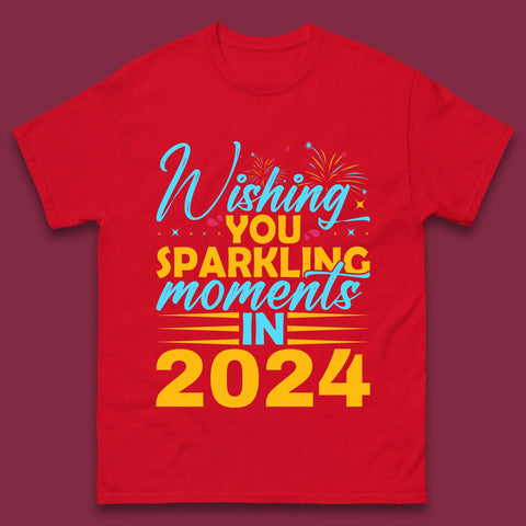 Wishing You Sparkling Moments in 2024 Mens T-Shirt