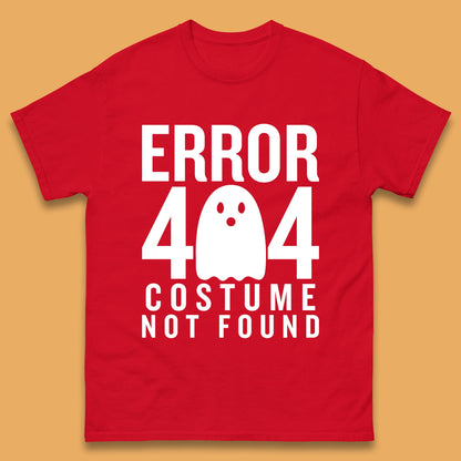 Error 404 Costume Not Found Halloween This Is My Halloween Costume Error 404 Mens Tee Top