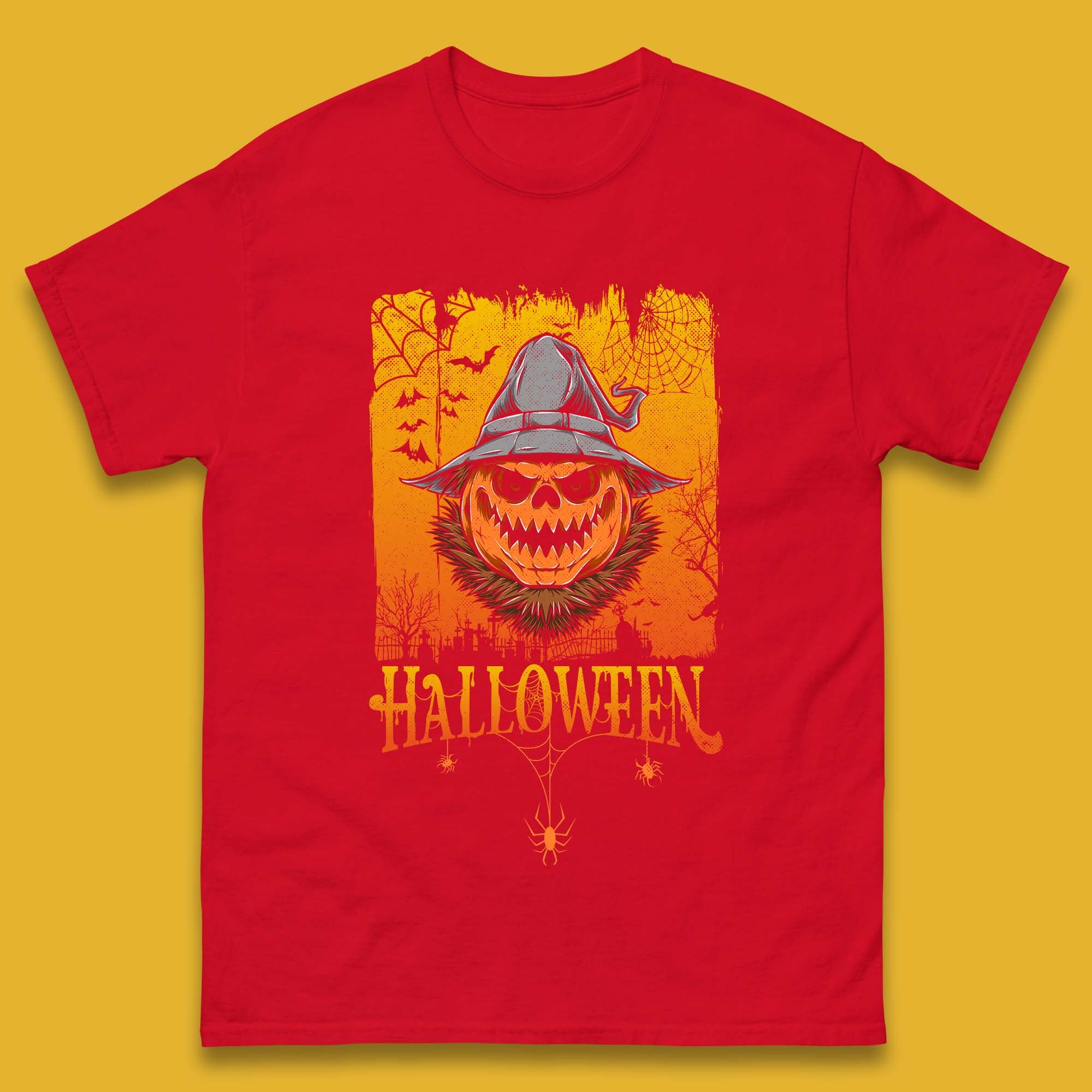 Evil Pumpkin Face T Shirt
