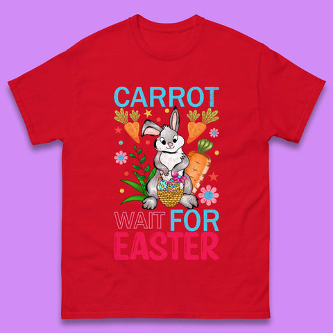 Carrot Wait For Easter Mens T-Shirt