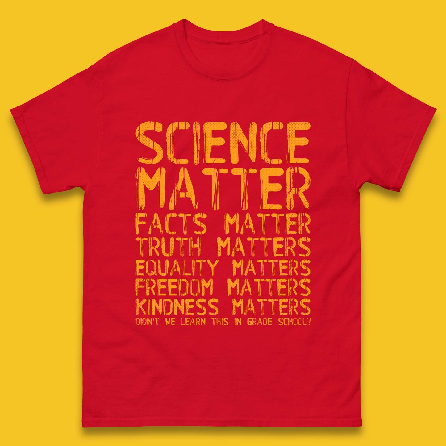 Science Matters Facts Matters Mens T-Shirt