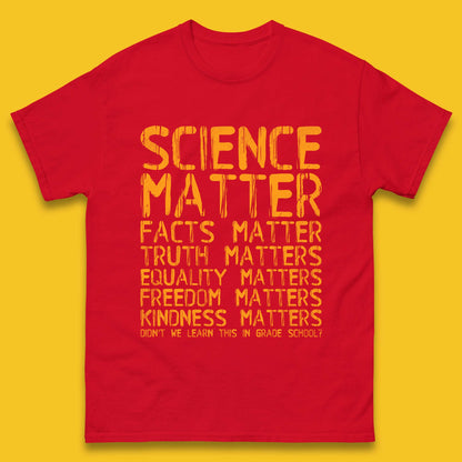Science Matters Facts Matters Mens T-Shirt