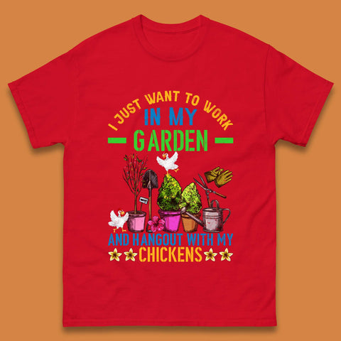 Hangout With My Chickens Mens T-Shirt