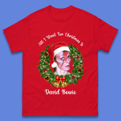 David Bowie Christmas Mens T-Shirt