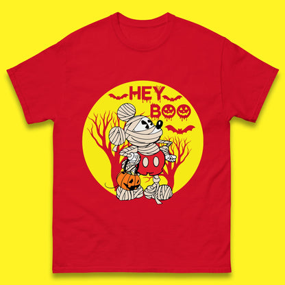 Hey Boo Disney Halloween Mickey Mouse Mummy Trick Or Treat Spooky Vibes Mens Tee Top