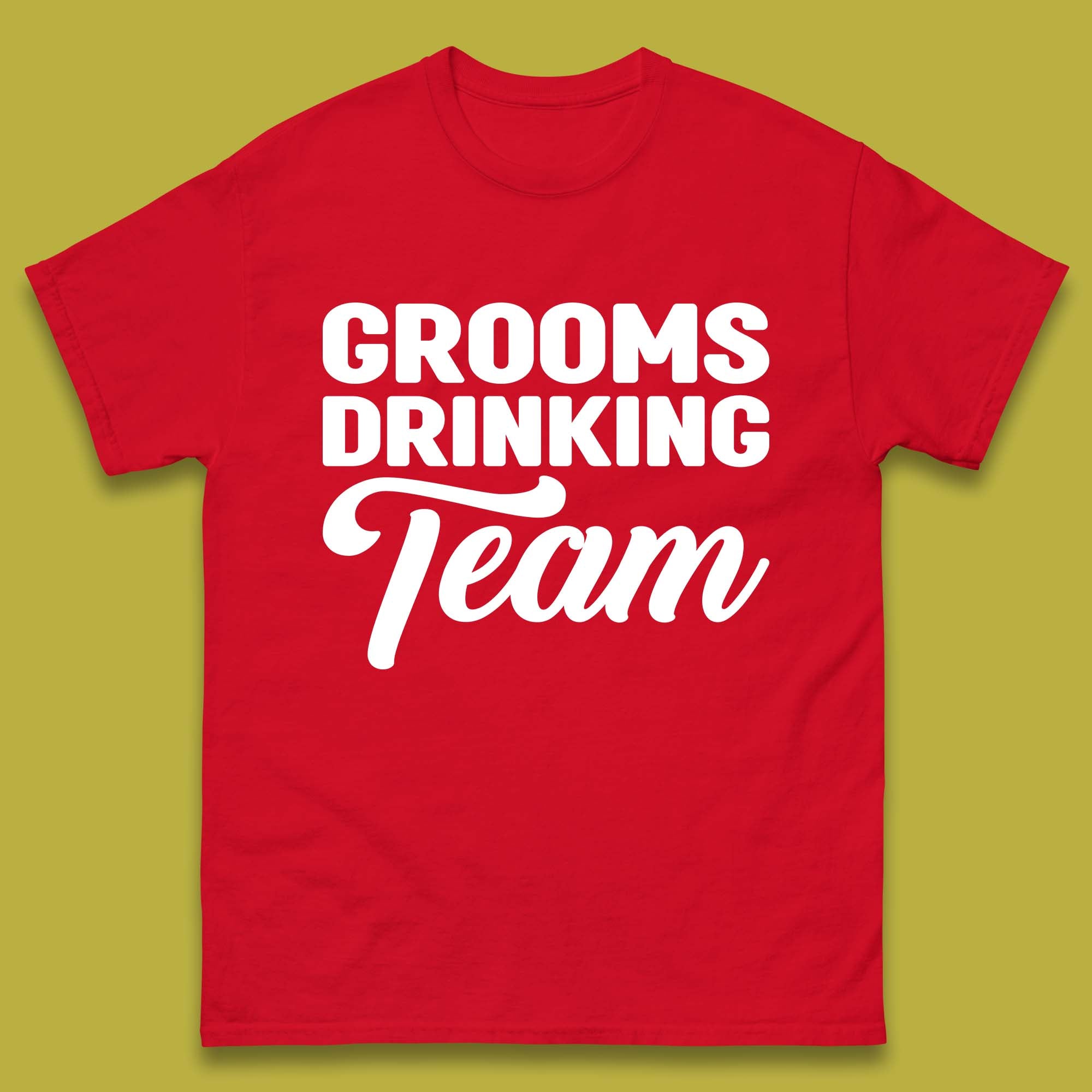Groom Drinking Team Funny Bachelor Party Wedding Drinking Team Mens Tee Top
