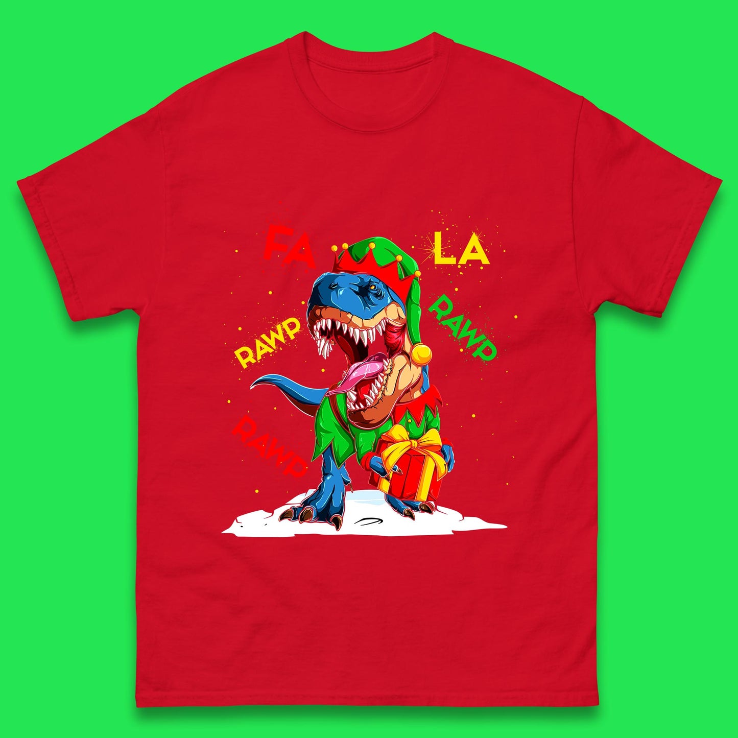 christmas dinosaur t shirt