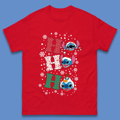 Ho Ho Ho Stitch Christmas Mens T-Shirt