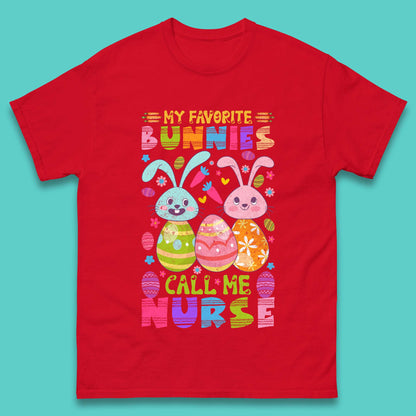My Favorite Bunnies Call Me Nurse Mens T-Shirt