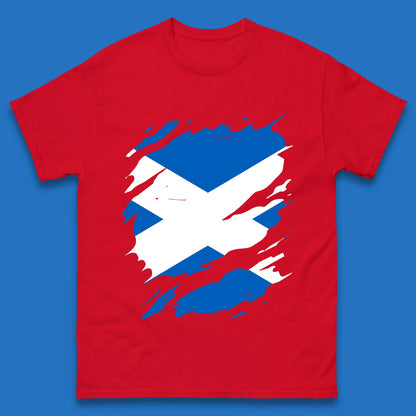 Scotland Flag Torn Effect Unisex T-Shirt