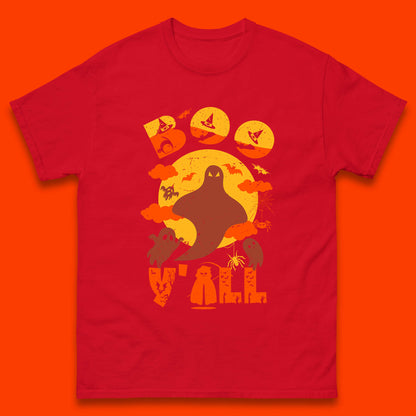 Halloween Boo Y'all Hey Boo Funny Spooky Halloween Party Mens Tee Top