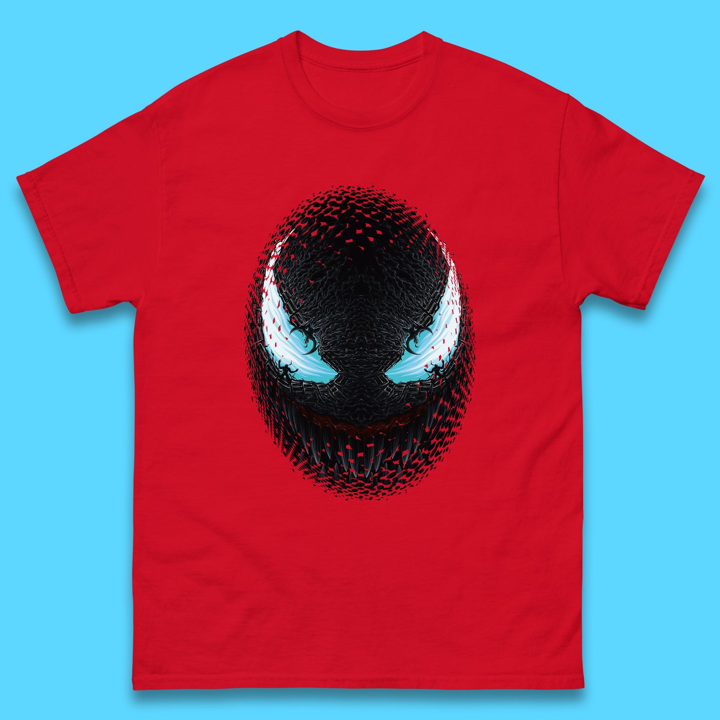 Marvel Venom Amoled Angry Venom Logo Marvel Avengers Superheros Movie Character Mens Tee Top