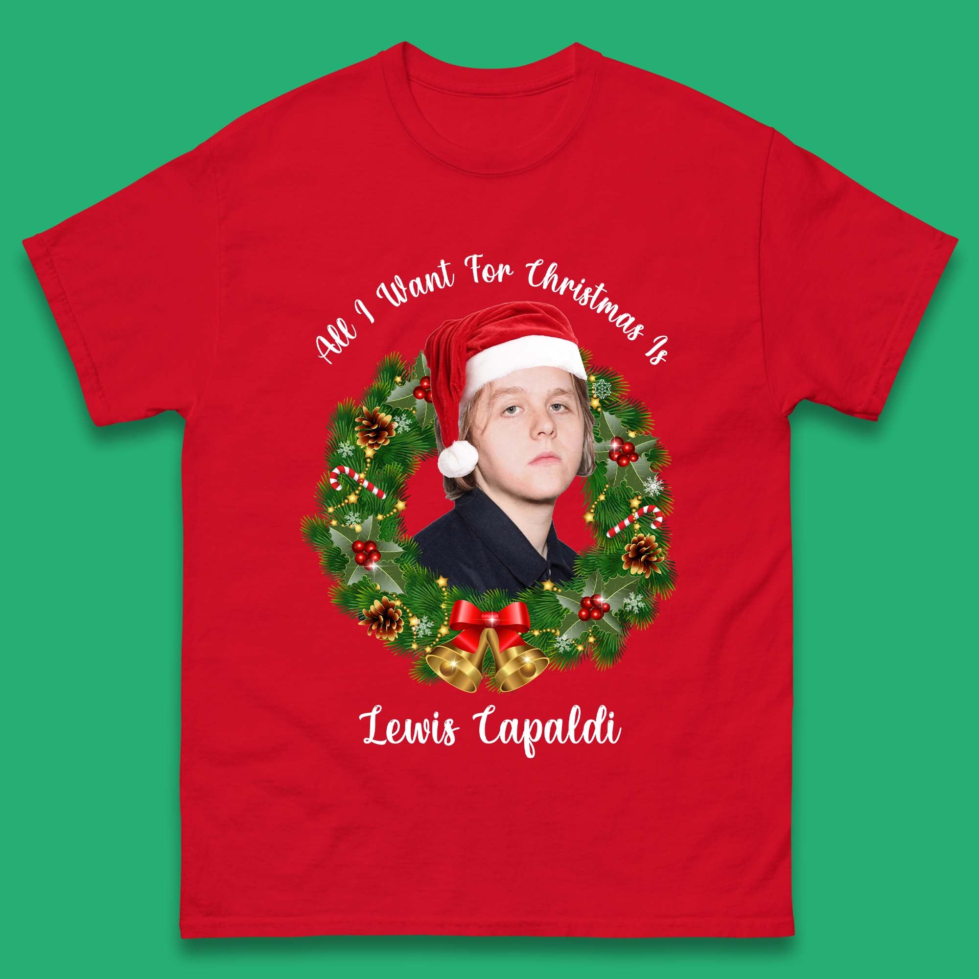 Lewis Capaldi Christmas Mens T-Shirt