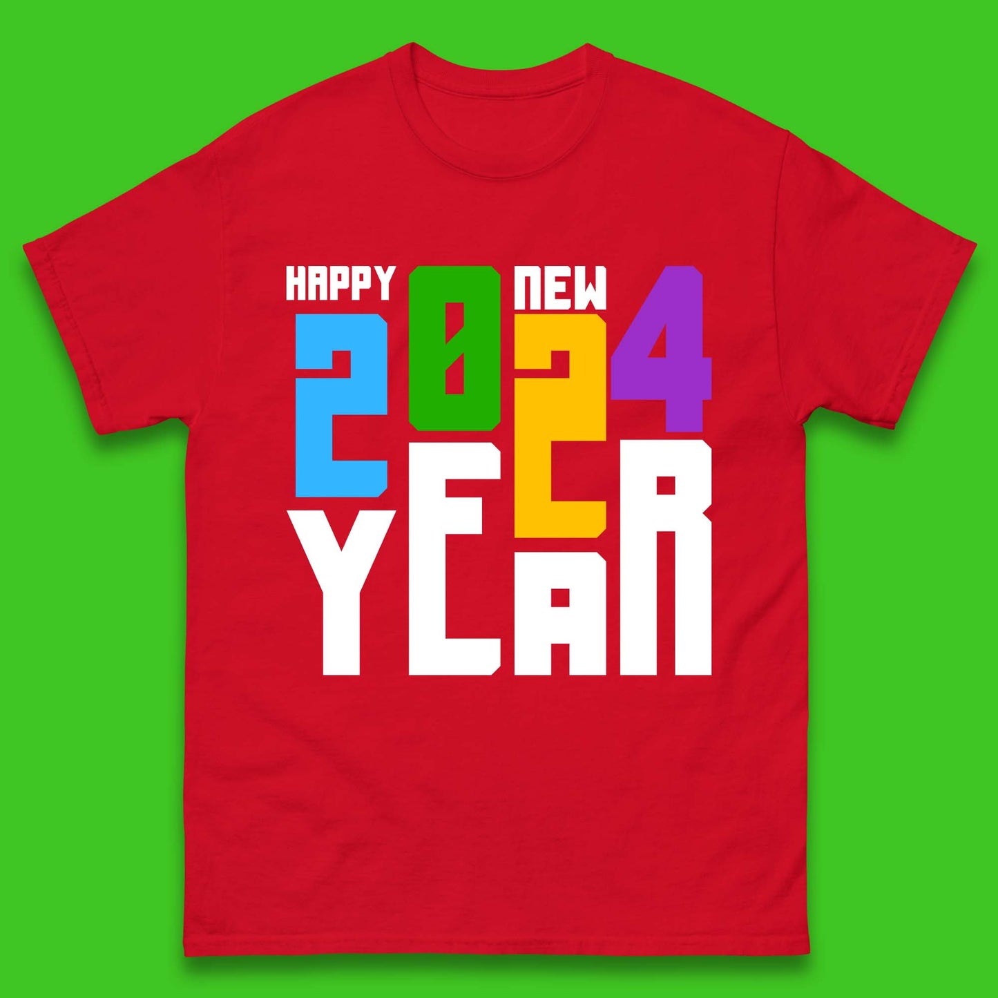 Happy New Year 2024 Mens T-Shirt