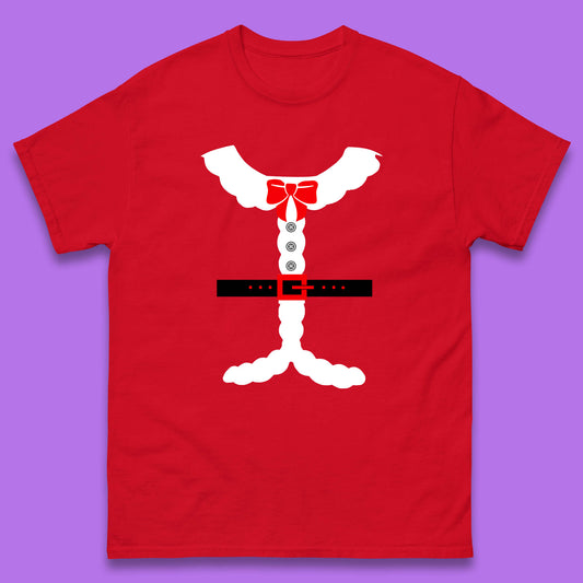 santa costume christmas t shirt