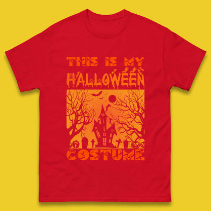 This Is My Halloween Costume Horror Scary Haunted House Spooky Season Mens Tee Top