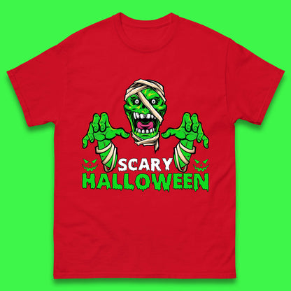 Scary Halloween Skull Zombie Mummy Horror Monster Zombie Hands Scary Vibes Mens Tee Top