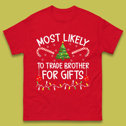 trade brother for christmas gifts t shirt