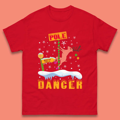 North Pole Dancer Christmas Mens T-Shirt