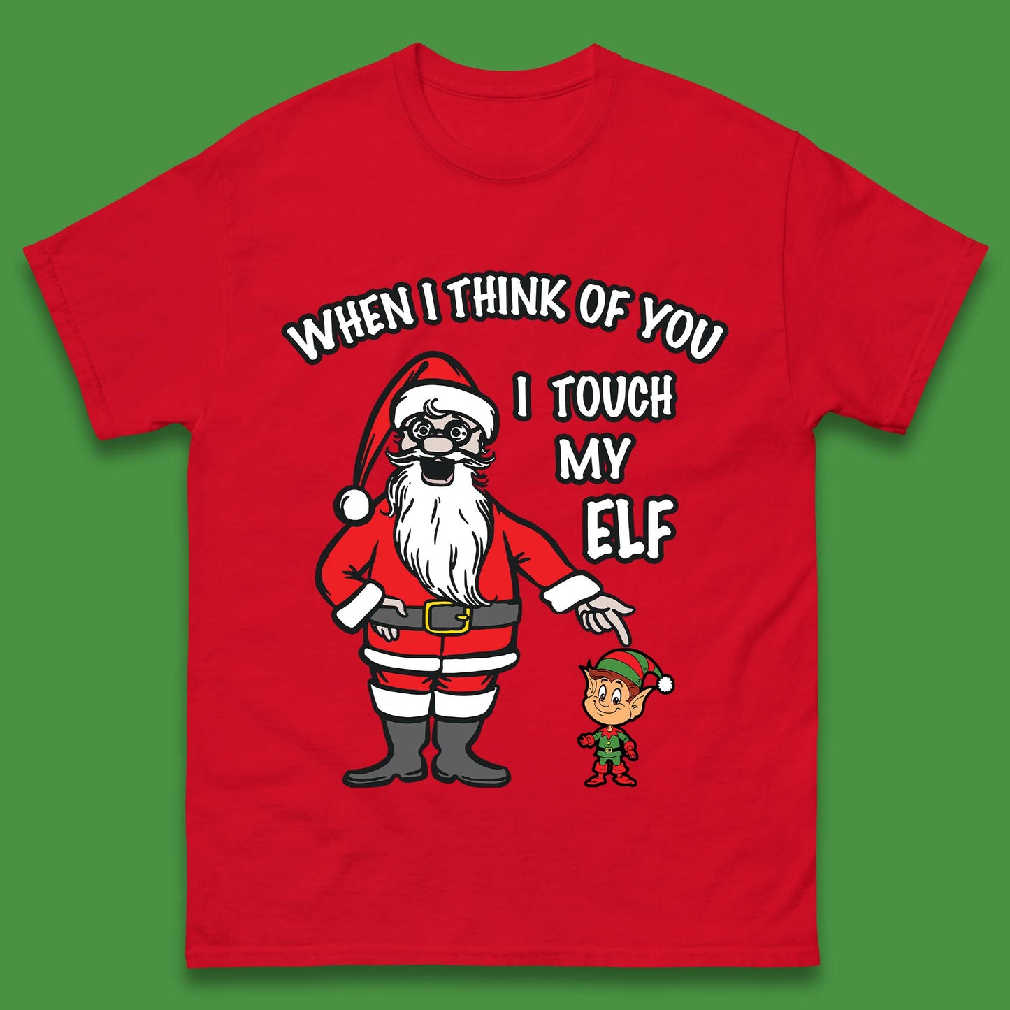 Cheeky Rude Funny Christmas Mens T-Shirt