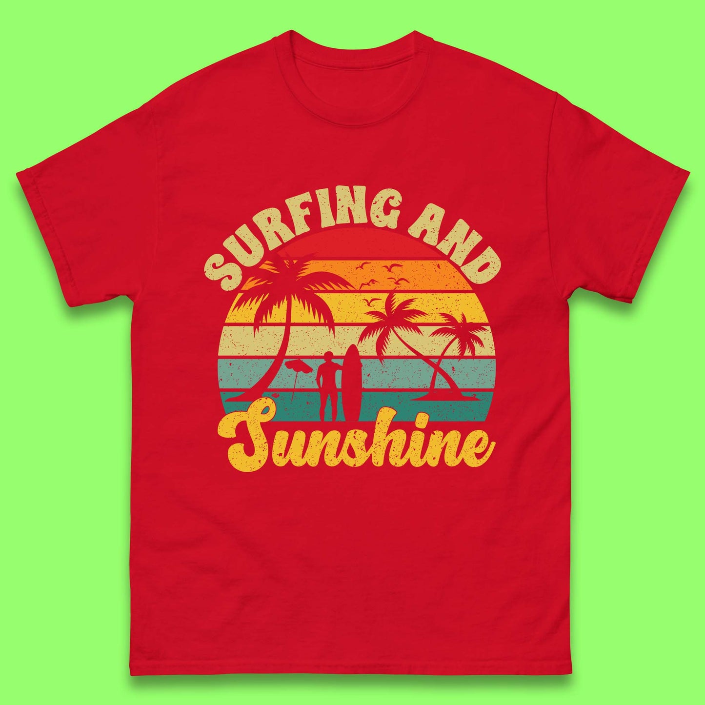 Surfing T Shirts Mens