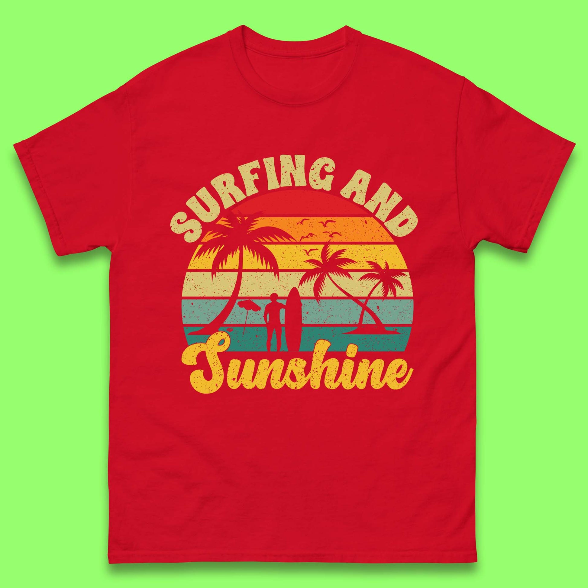 Surfing T Shirts Mens
