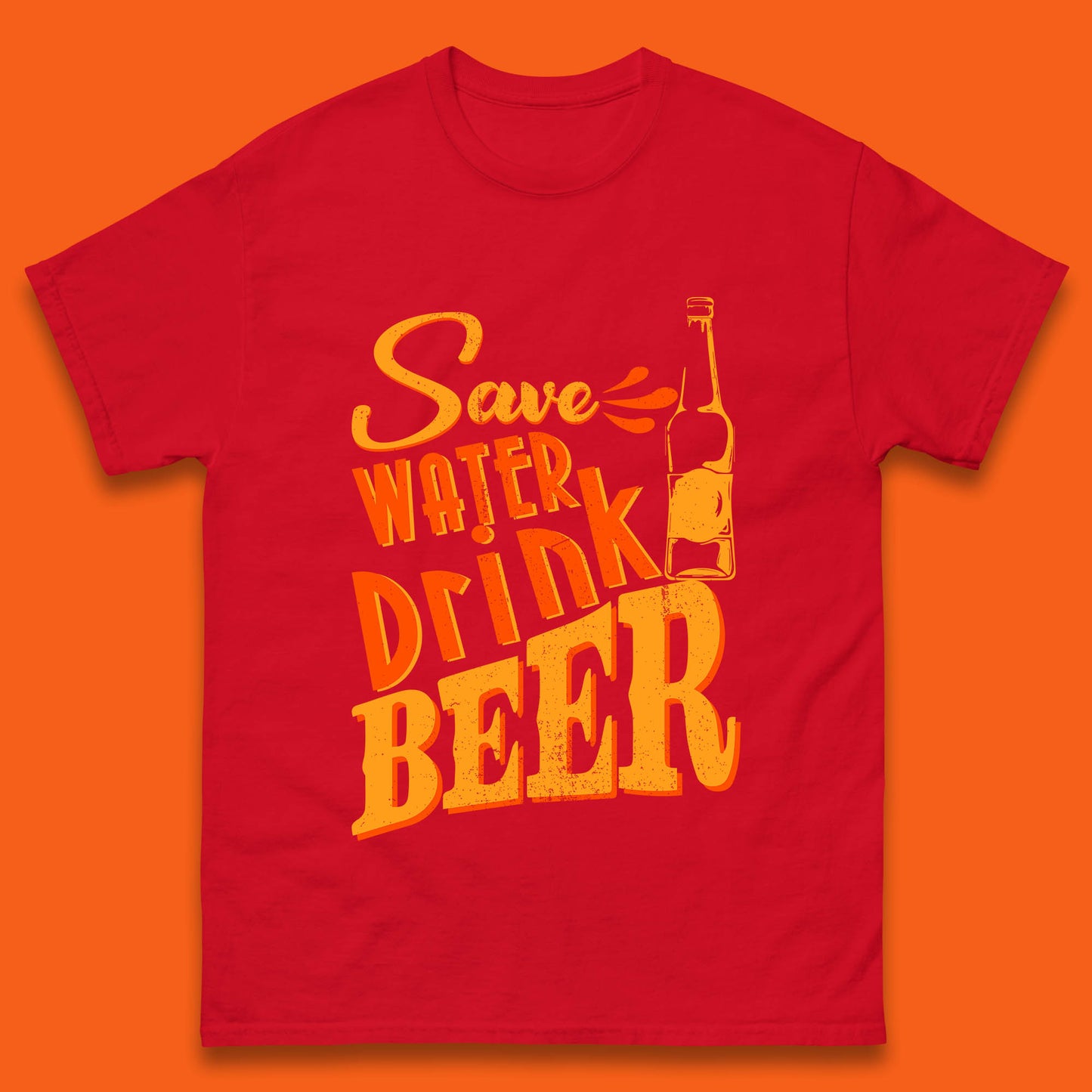 Save Water Drink Beer Halloween Horror Scary Beer Drinking Party Mens Tee Top