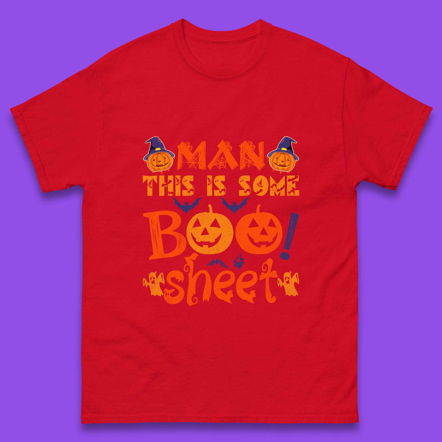 Man This Is Some Boo Sheet Funny Ghost Halloween Costume Mens Tee Top
