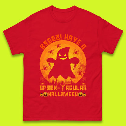 Boo Have A Spook Tacular Halloween Boo Ghost Horror Scary Spooky Season Mens Tee Top